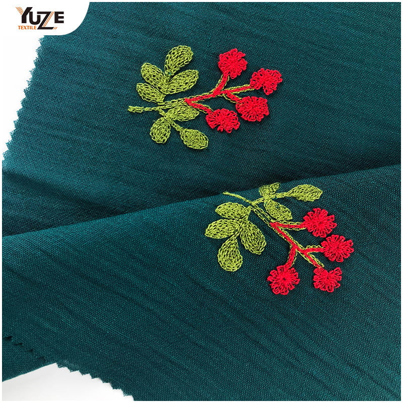 YZW-030066 Delikatny lniany haft odrzutowy