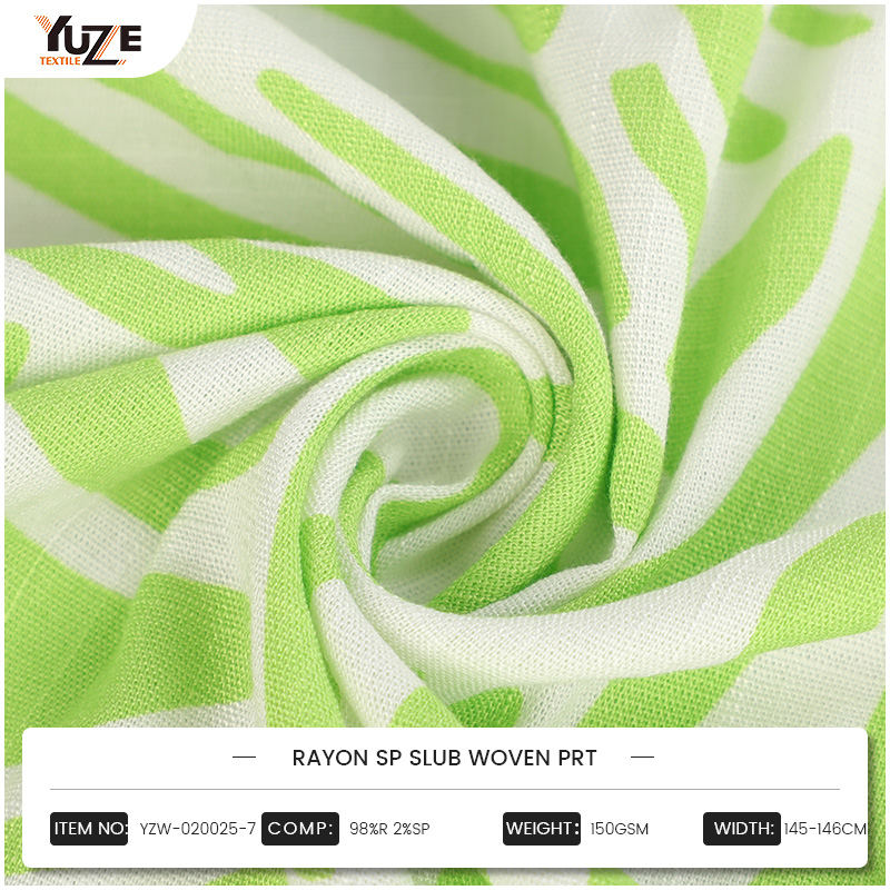 YZW-020025-7 Rayon sp Slub tleven PRT